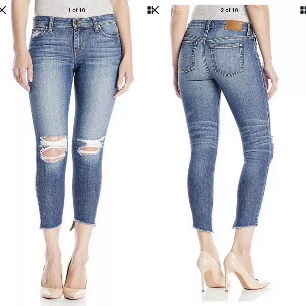 Joes collector Japanese denim staggered hem jeans